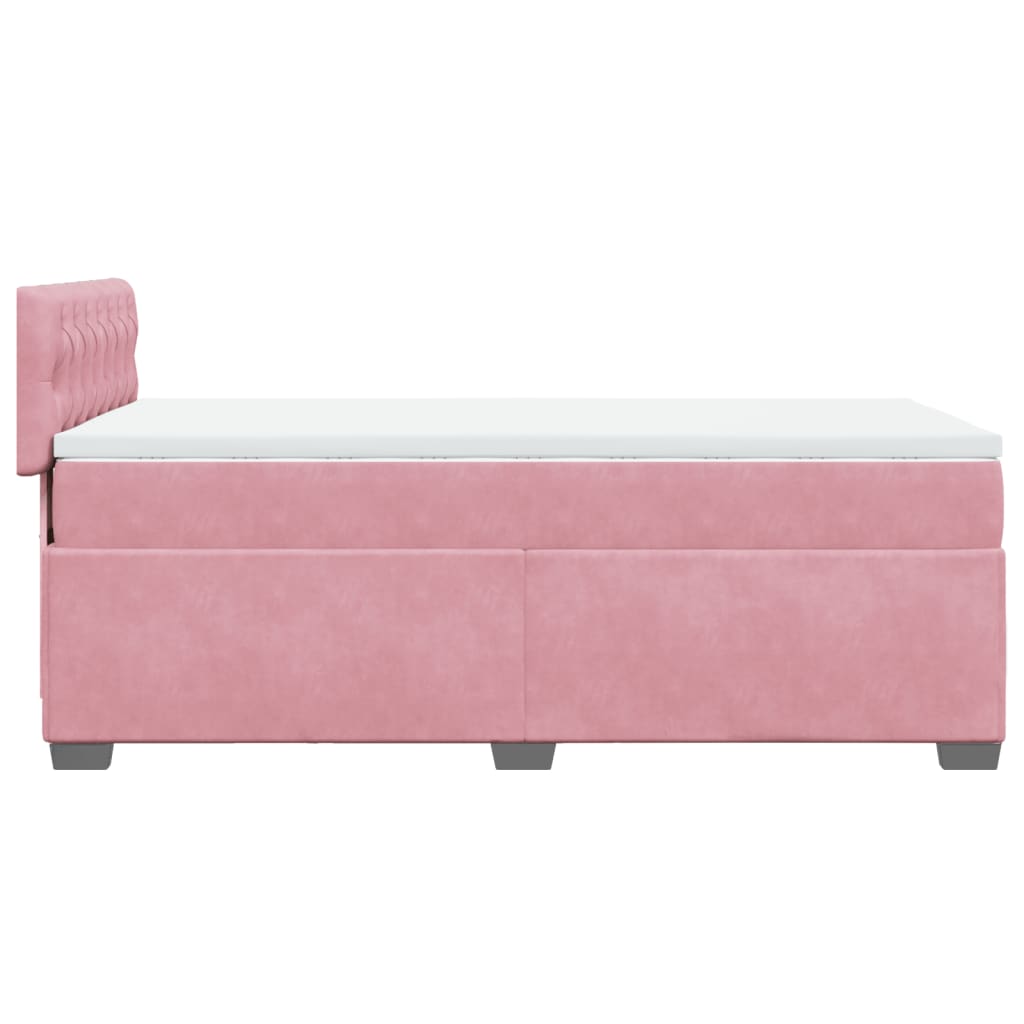 Sommier à lattes de lit et matelas Rose 80x200 cm Velours - XIOS