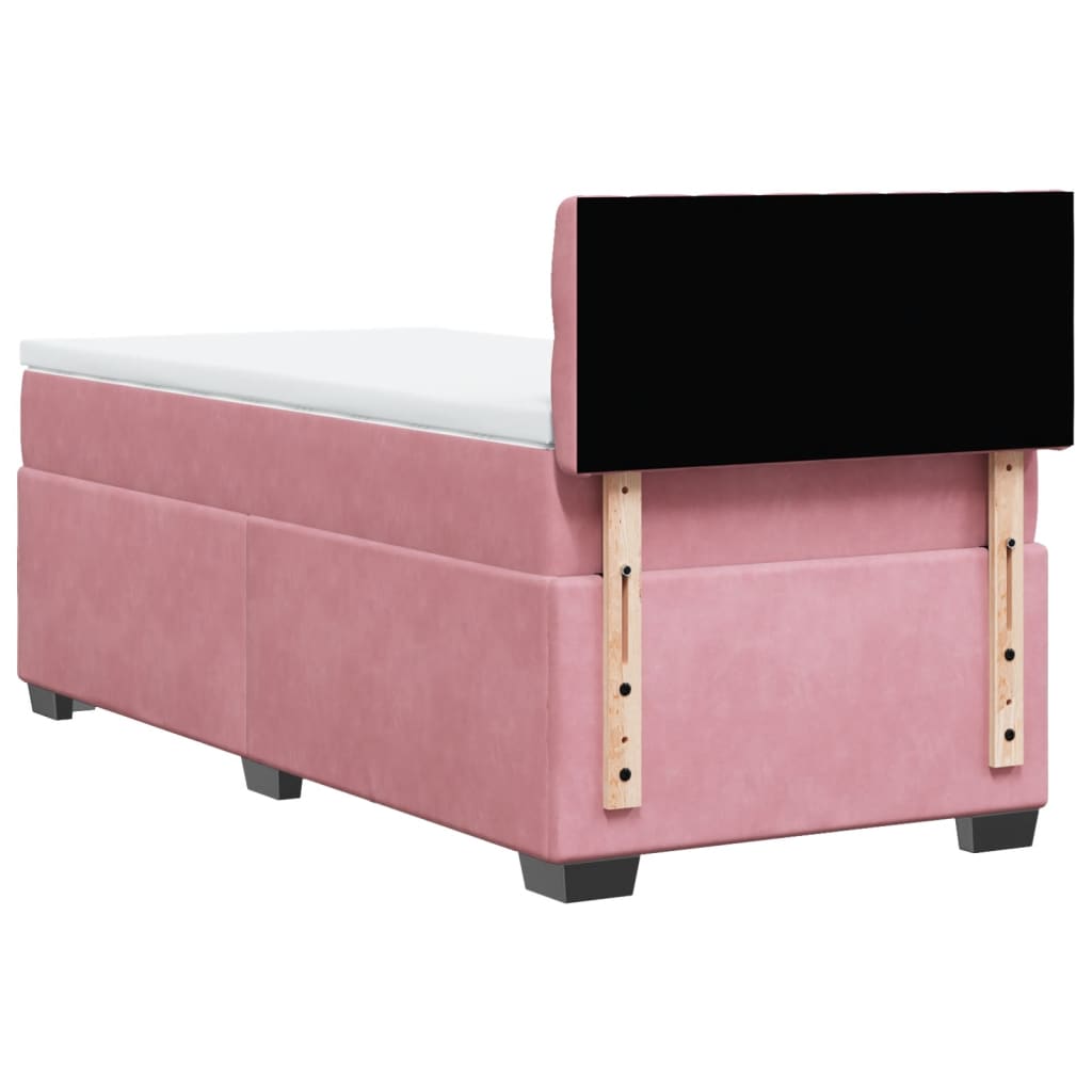 Sommier à lattes de lit et matelas Rose 80x200 cm Velours - XIOS