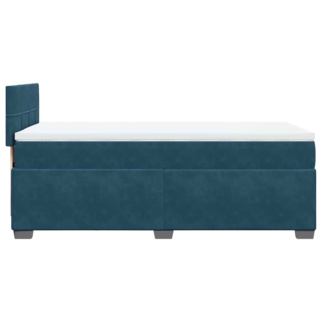 Sommier à lattes de lit avec matelas Bleu foncé 90x190 cm - XIOS