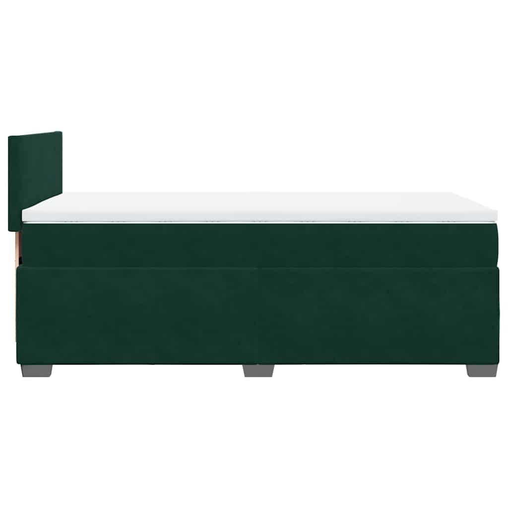 Sommier à lattes de lit avec matelas Vert foncé 90x200 cm - XIOS