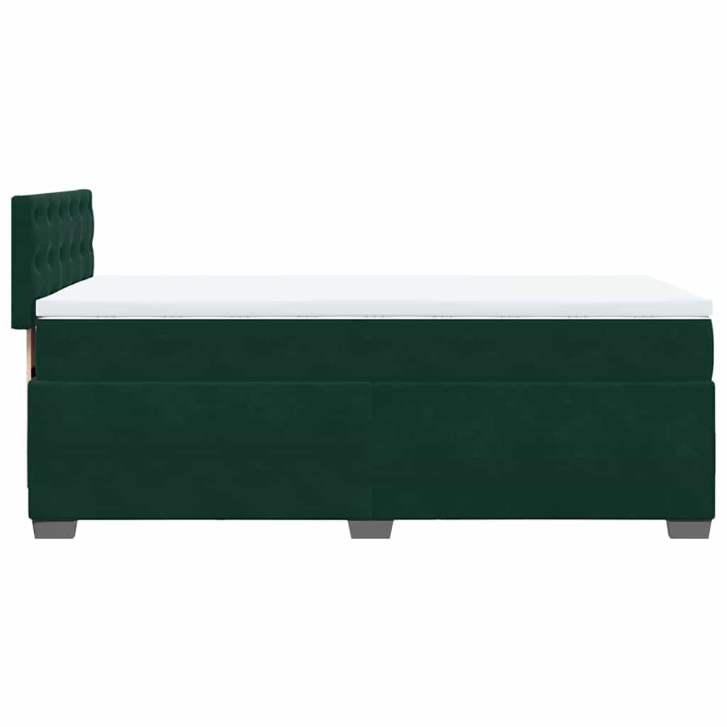 Sommier à lattes de lit avec matelas Vert foncé 90x200 cm - XIOS