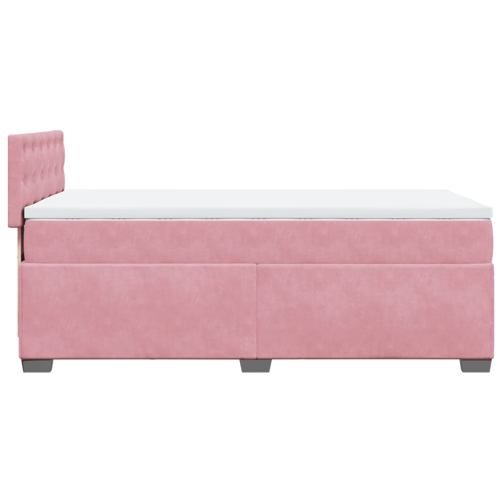 Sommier à lattes de lit avec matelas Rose 90x200 cm Velours - XIOS