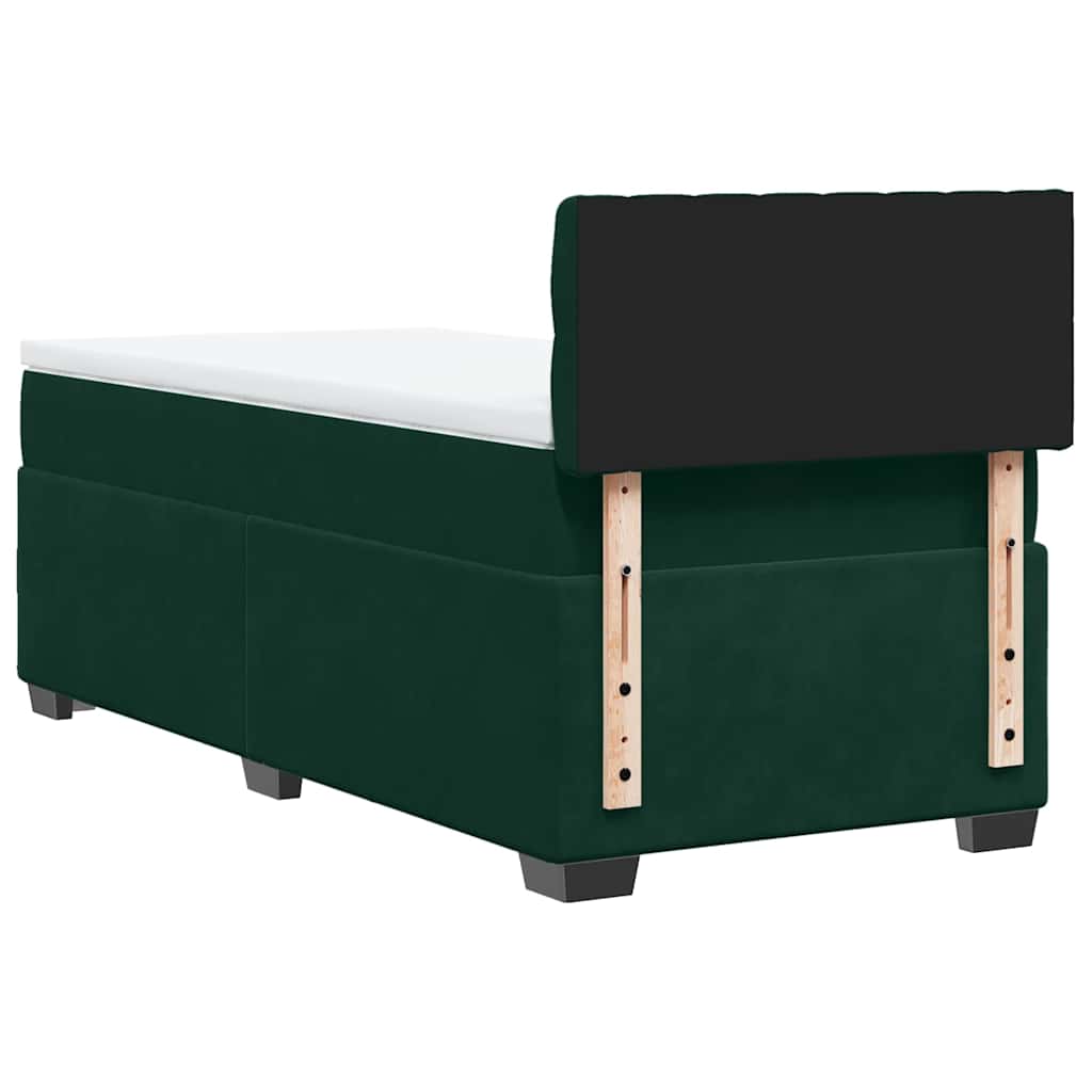 Sommier à lattes de lit avec matelas Vert foncé 90x200 cm - XIOS