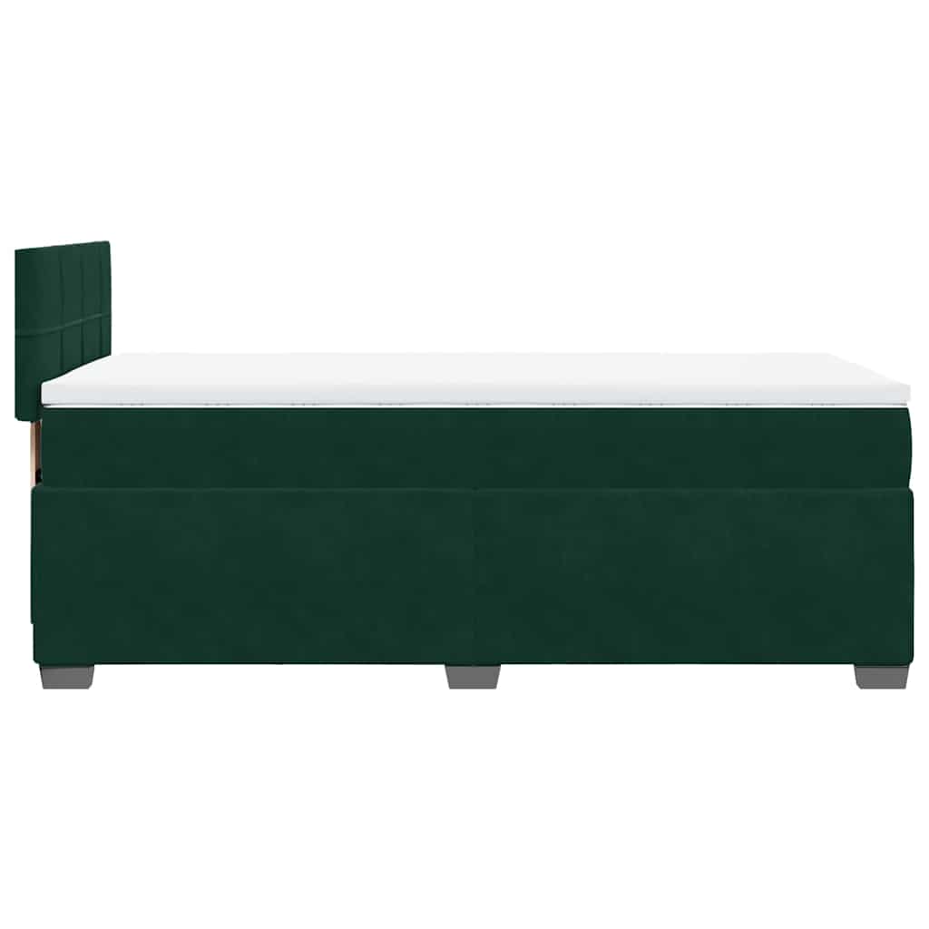 Sommier à lattes de lit avec matelas Vert foncé 90x200 cm - XIOS