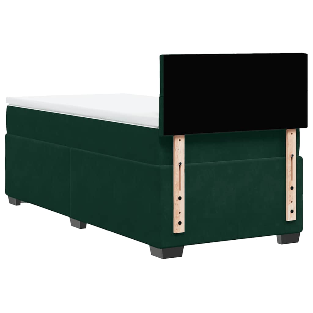 Sommier à lattes de lit avec matelas Vert foncé 90x200 cm - XIOS