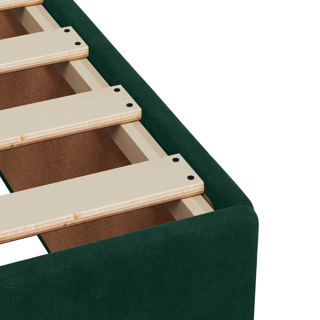 Sommier à lattes de lit avec matelas Vert foncé 90x200 cm - XIOS
