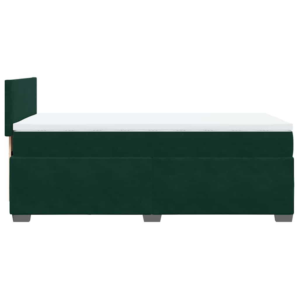 Sommier à lattes de lit avec matelas Vert foncé 100x200 cm - XIOS