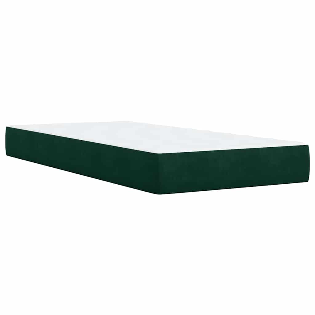 Sommier à lattes de lit avec matelas Vert foncé 100x200 cm - XIOS