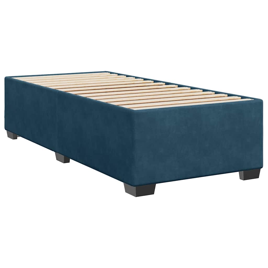 Sommier à lattes de lit avec matelas Bleu foncé 100x200 cm - XIOS