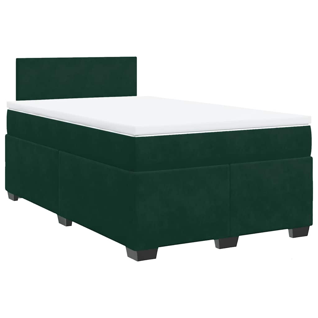 Sommier à lattes de lit avec matelas vert foncé 120x190 cm - XIOS