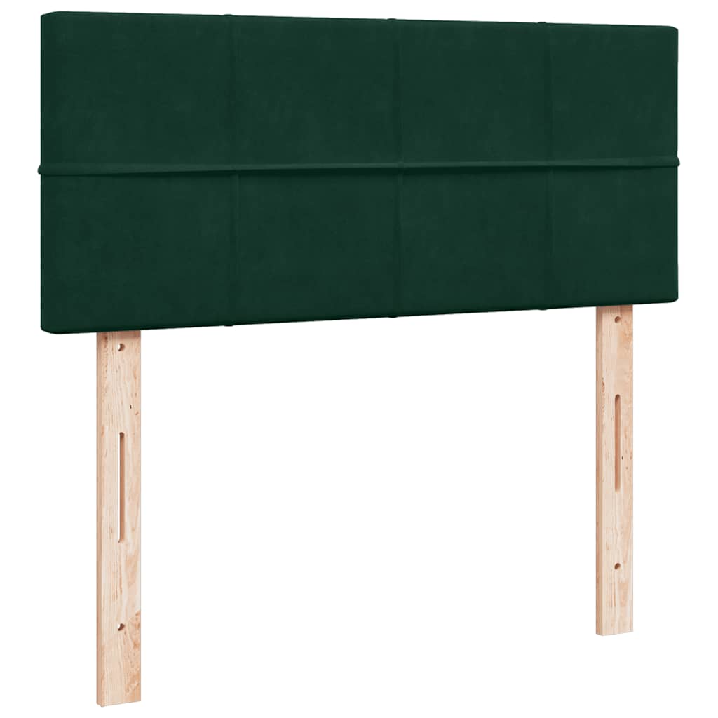 Sommier à lattes de lit avec matelas vert foncé 120x190 cm - XIOS