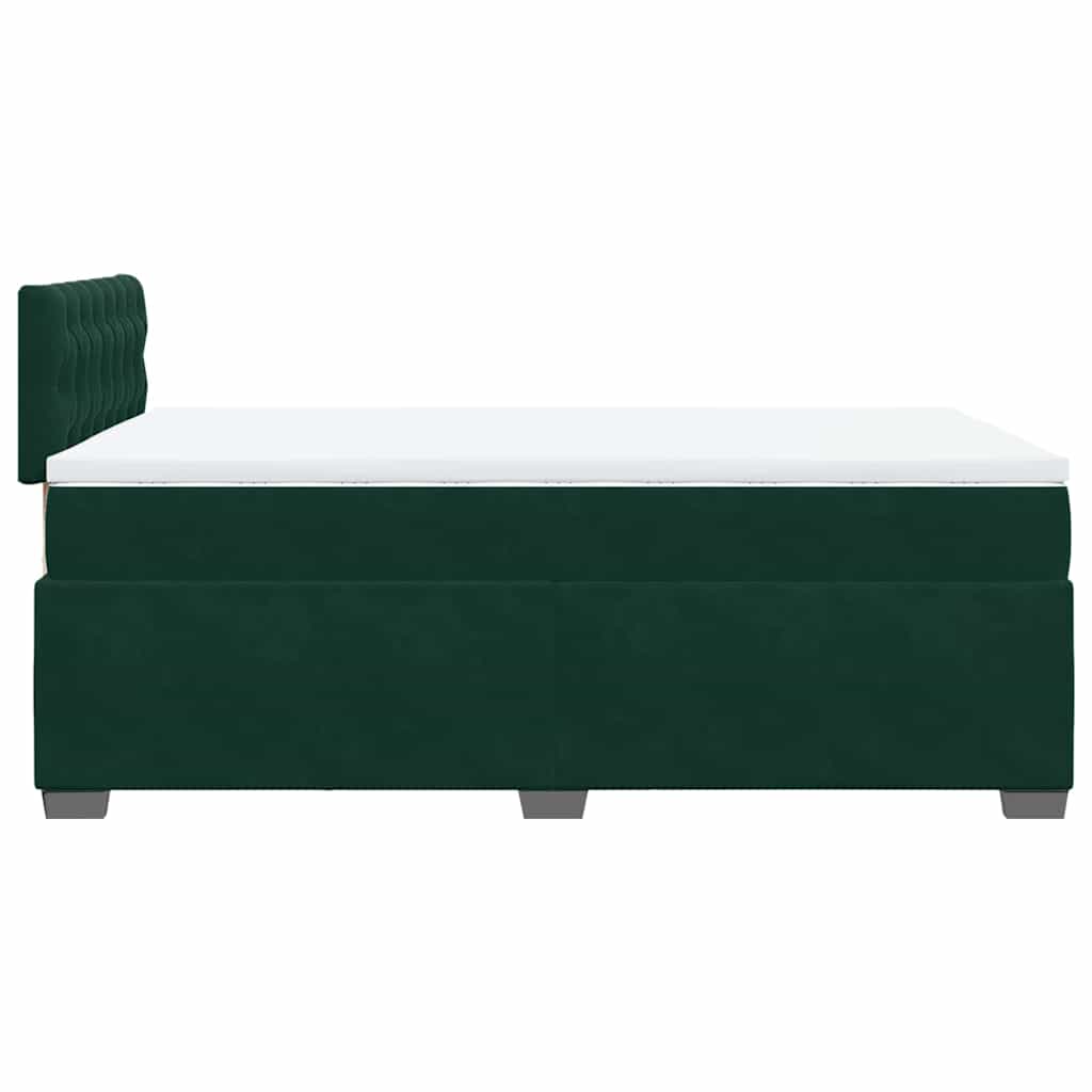 Sommier à lattes de lit avec matelas vert foncé 120x190 cm - XIOS
