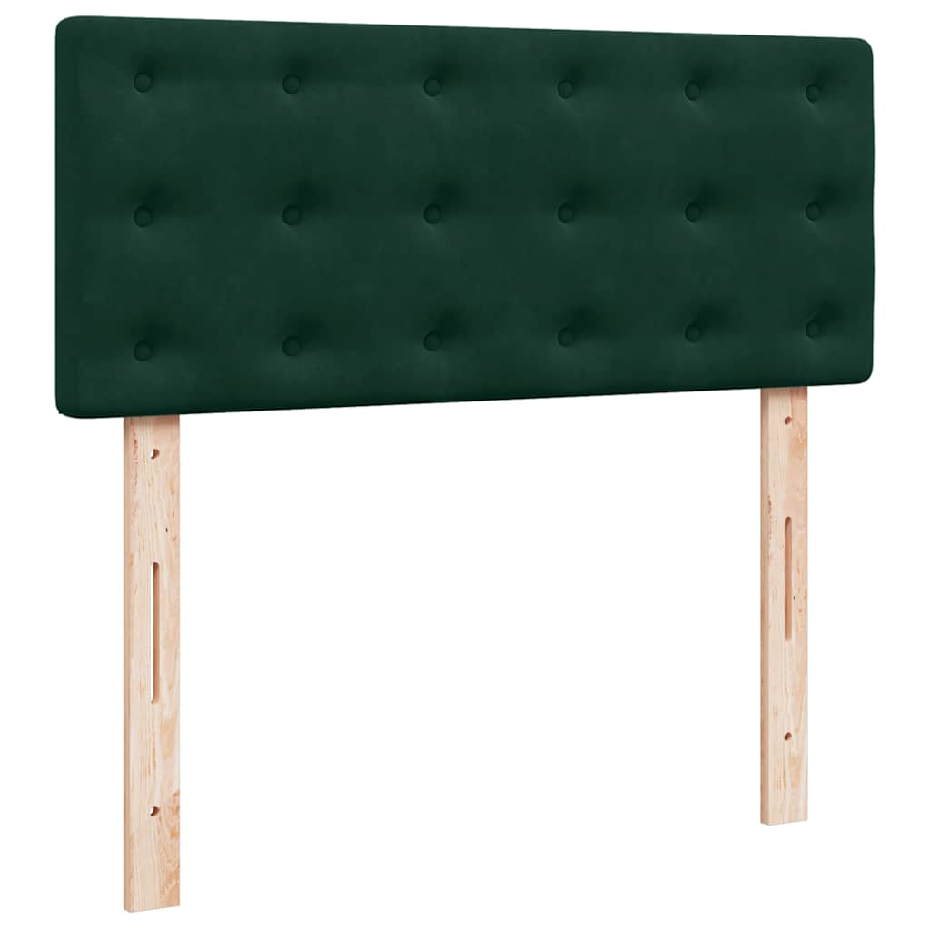 Sommier à lattes de lit avec matelas vert foncé 120x190 cm - XIOS