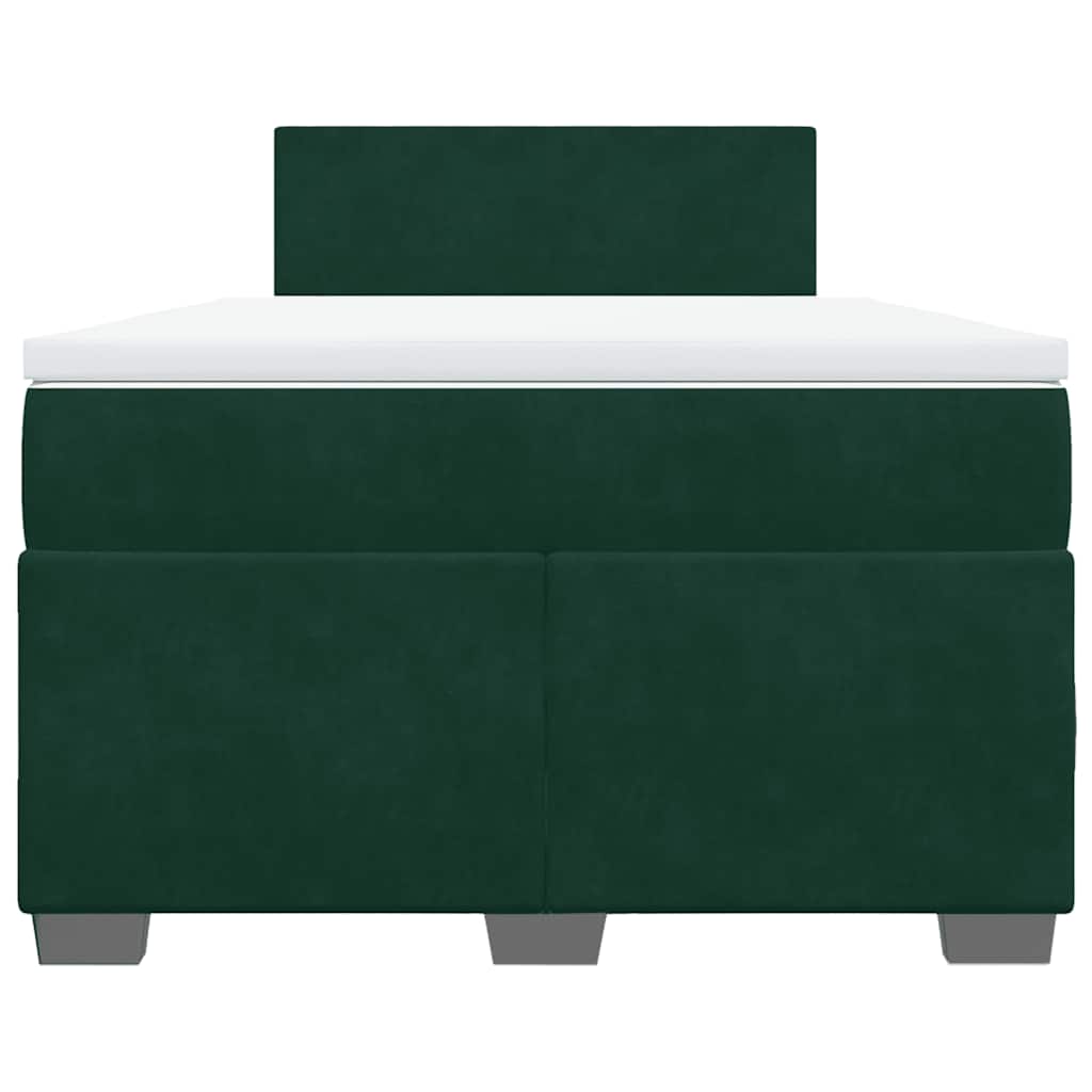 Sommier à lattes de lit et matelas Vert foncé 120x200cm Velours - XIOS