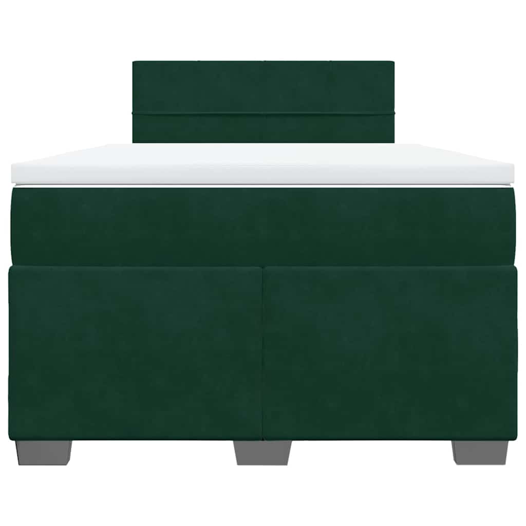 Sommier à lattes de lit et matelas Vert foncé 120x200cm Velours - XIOS