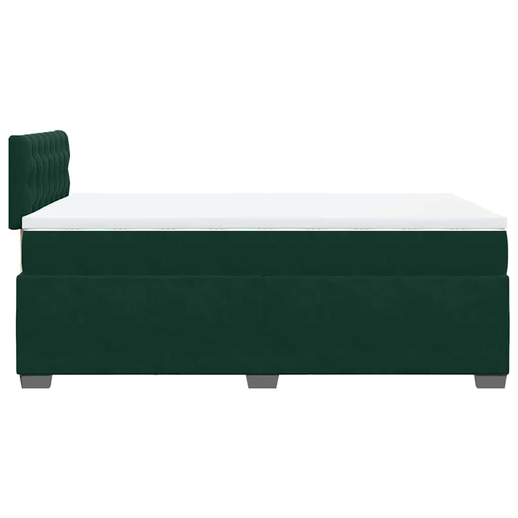 Sommier à lattes de lit et matelas Vert foncé 120x200cm Velours - XIOS