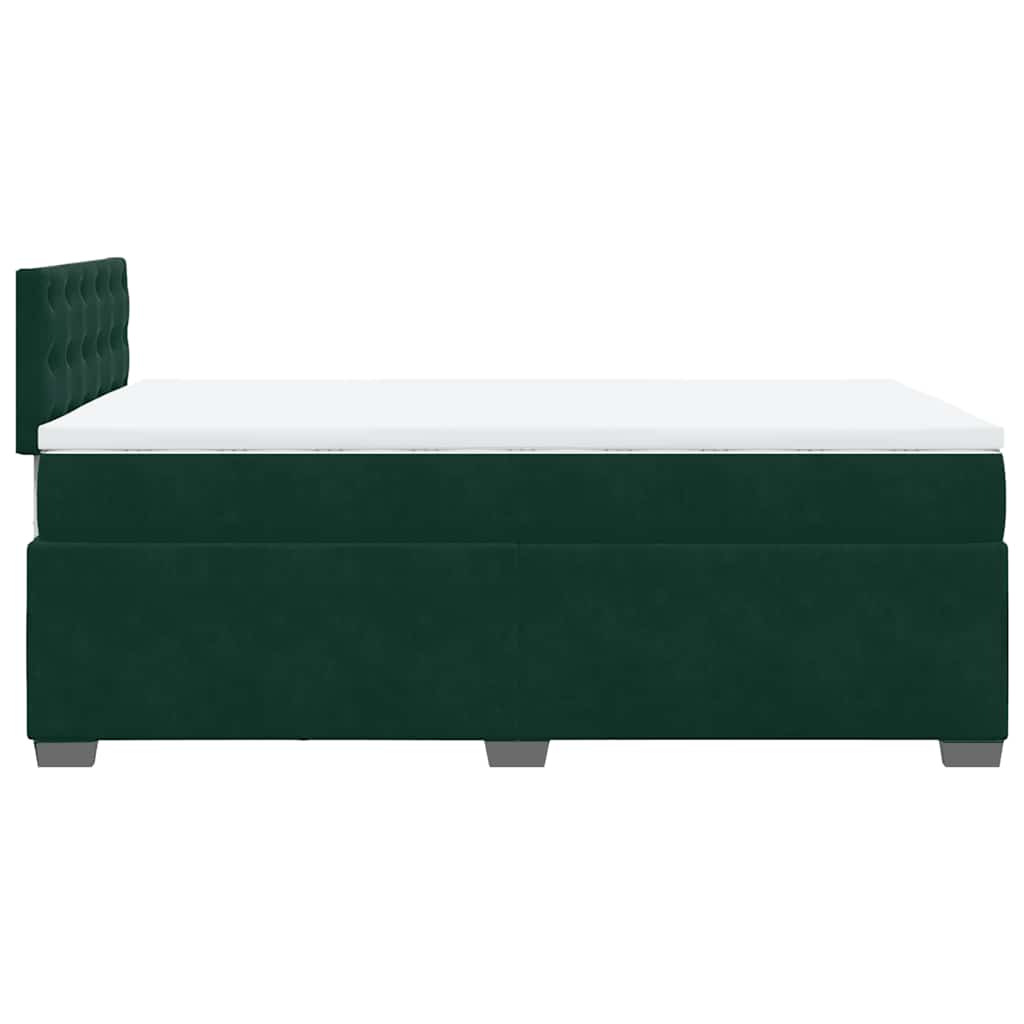 Sommier à lattes de lit et matelas Vert foncé 120x200cm Velours - XIOS