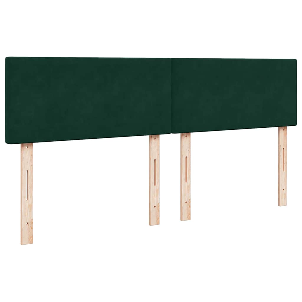 Sommier à lattes de lit et matelas Vert foncé 180x200cm Velours - XIOS