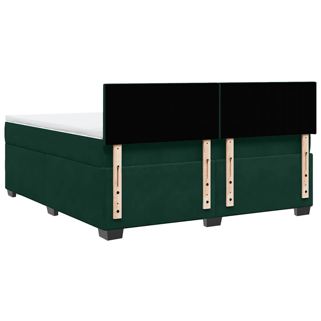 Sommier à lattes de lit et matelas Vert foncé 180x200cm Velours - XIOS