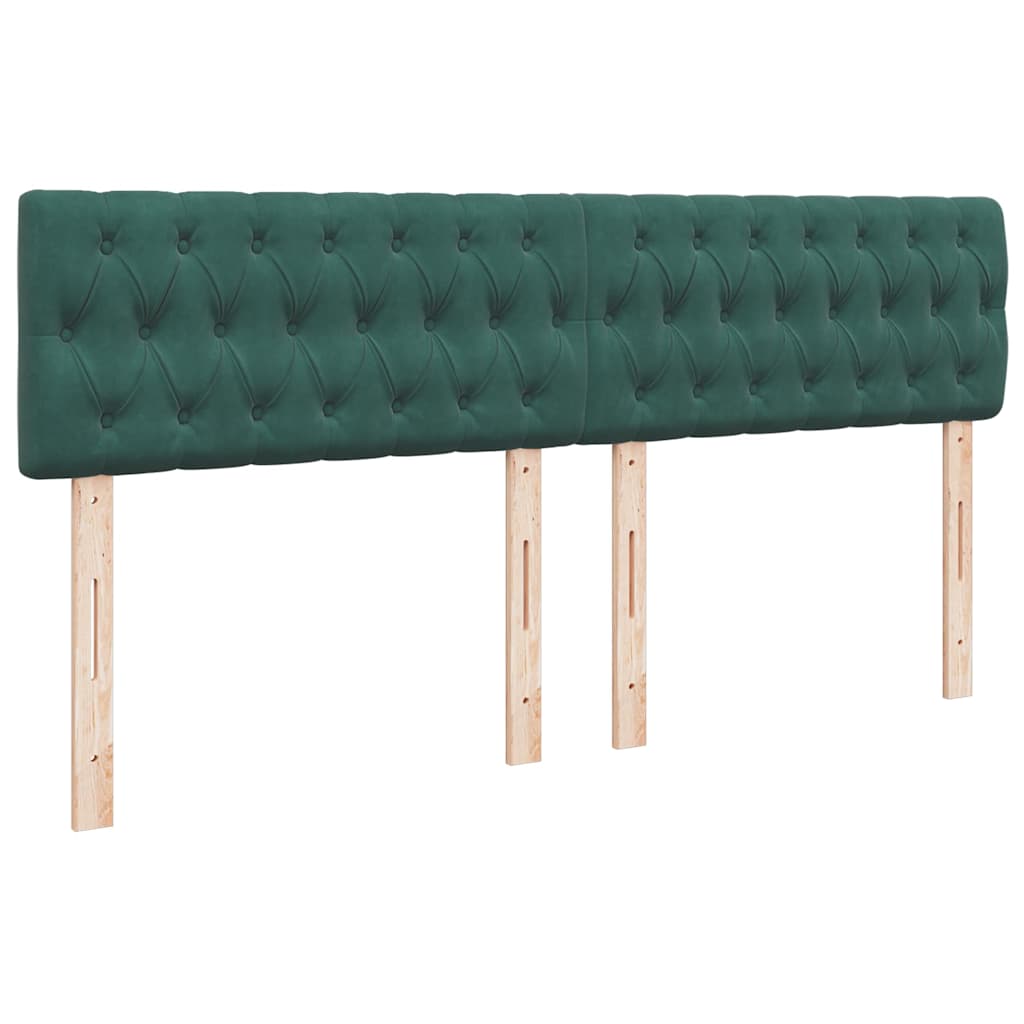Sommier à lattes de lit et matelas Vert foncé 180x200cm Velours - XIOS
