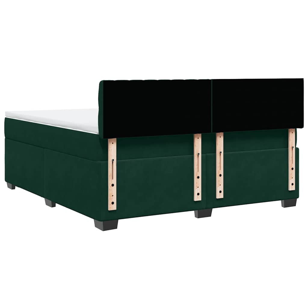 Sommier à lattes de lit et matelas Vert foncé 180x200cm Velours - XIOS