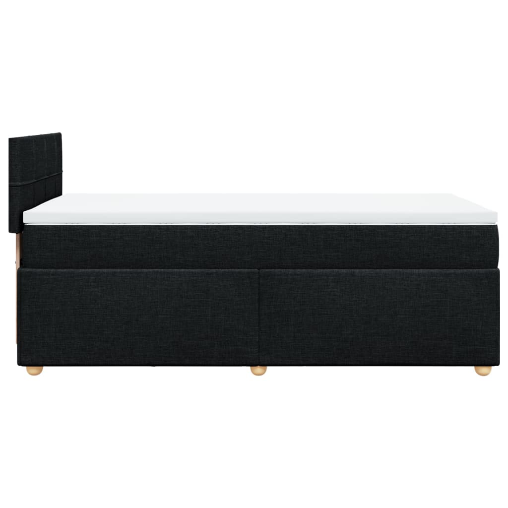 Sommier à lattes de lit et matelas Noir 80x200 cm Tissu - XIOS