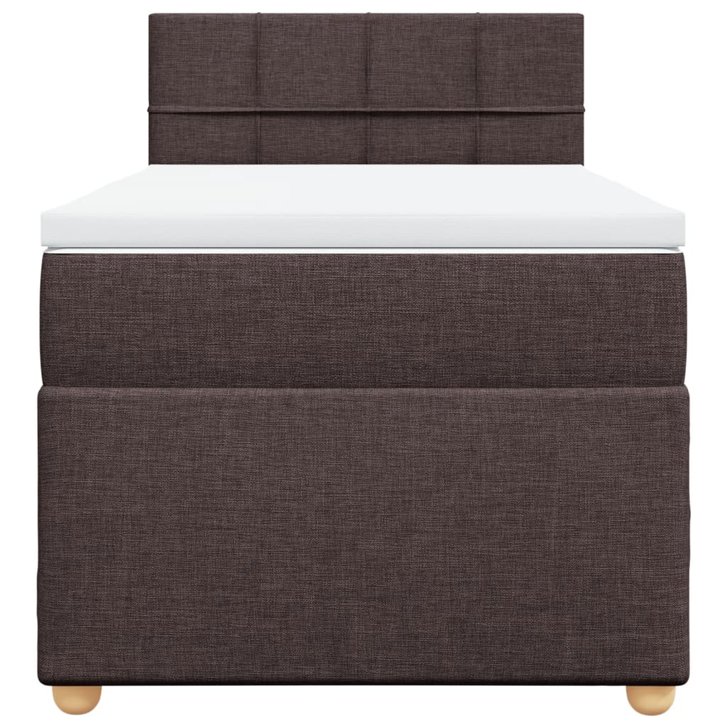 Sommier à lattes de lit avec matelas Marron foncé 80x200 cm - XIOS