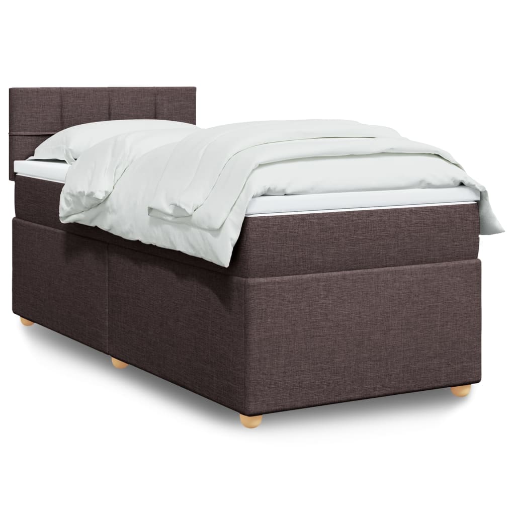 Sommier à lattes de lit avec matelas Marron foncé 80x200 cm - XIOS