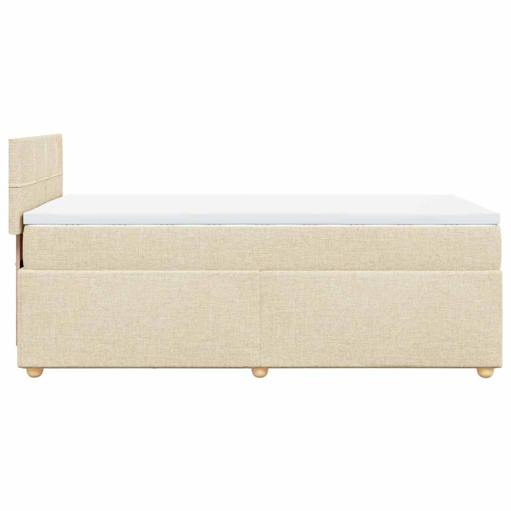 Sommier à lattes de lit avec matelas Crème 80x200 cm Tissu - XIOS