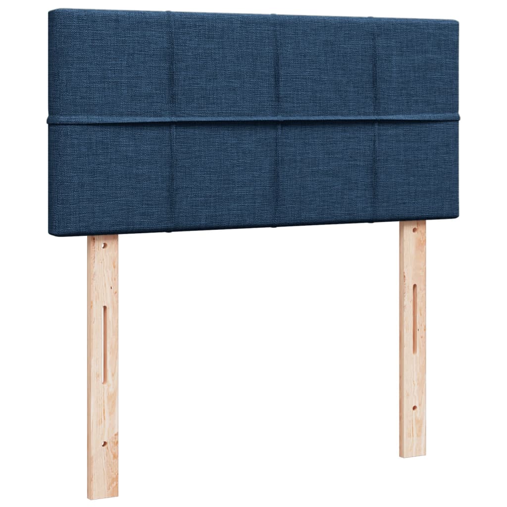Sommier à lattes de lit avec matelas Bleu 80x200 cm Tissu - XIOS
