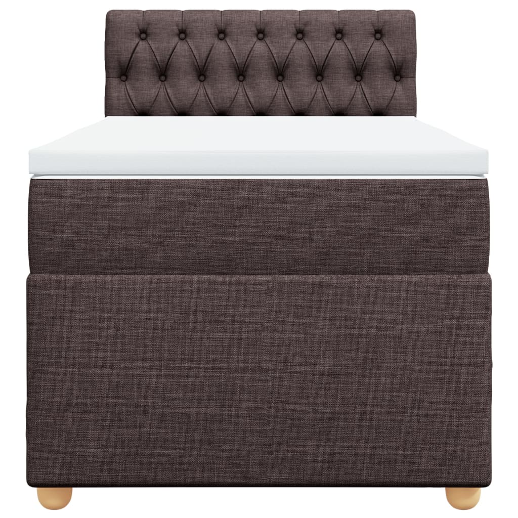 Sommier à lattes de lit avec matelas Marron foncé 80x200 cm - XIOS