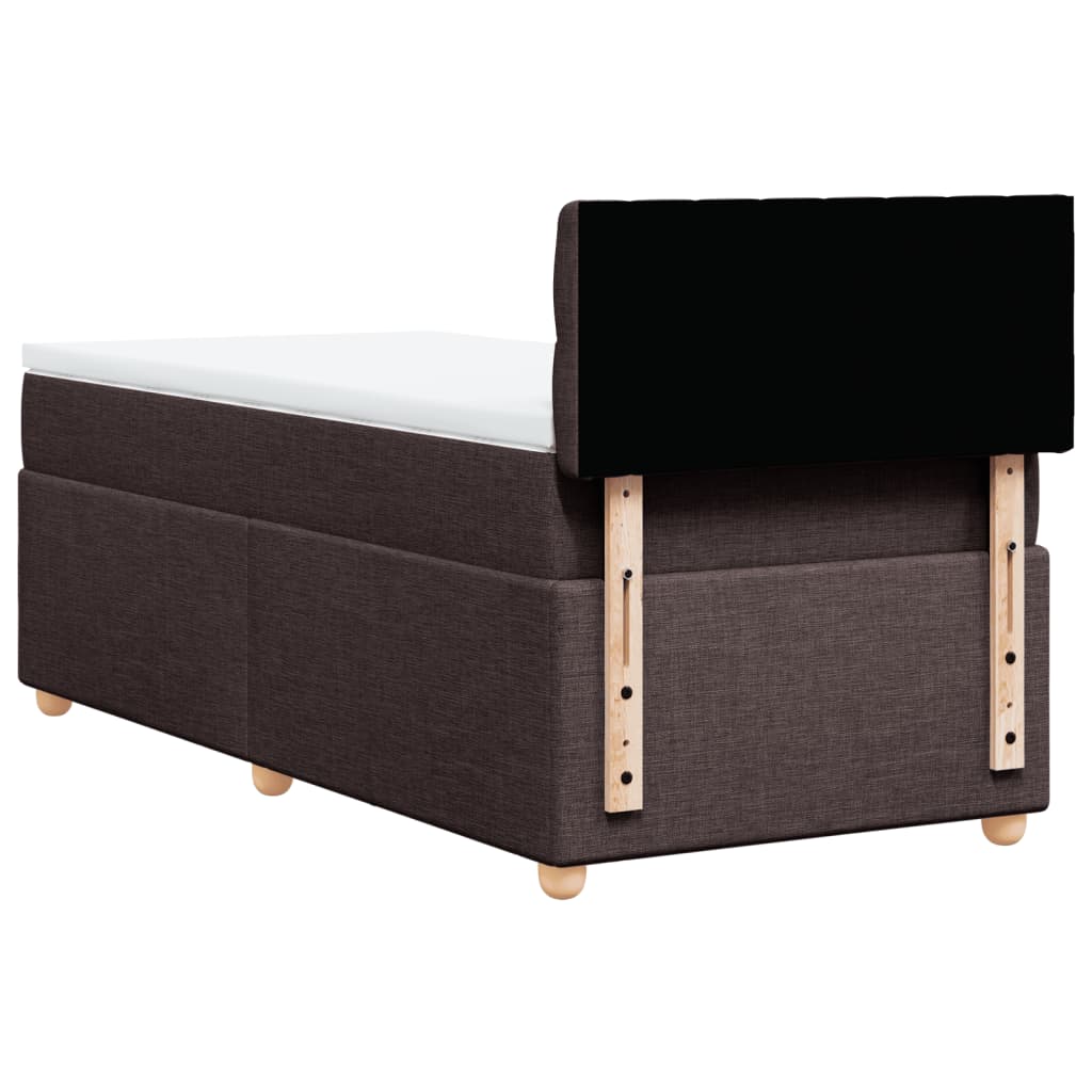 Sommier à lattes de lit avec matelas Marron foncé 80x200 cm - XIOS