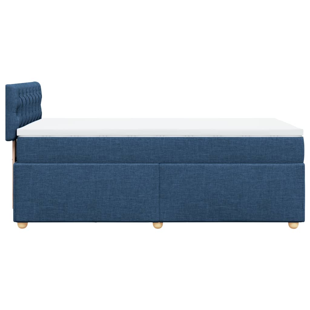 Sommier à lattes de lit avec matelas Bleu 80x200 cm Tissu - XIOS