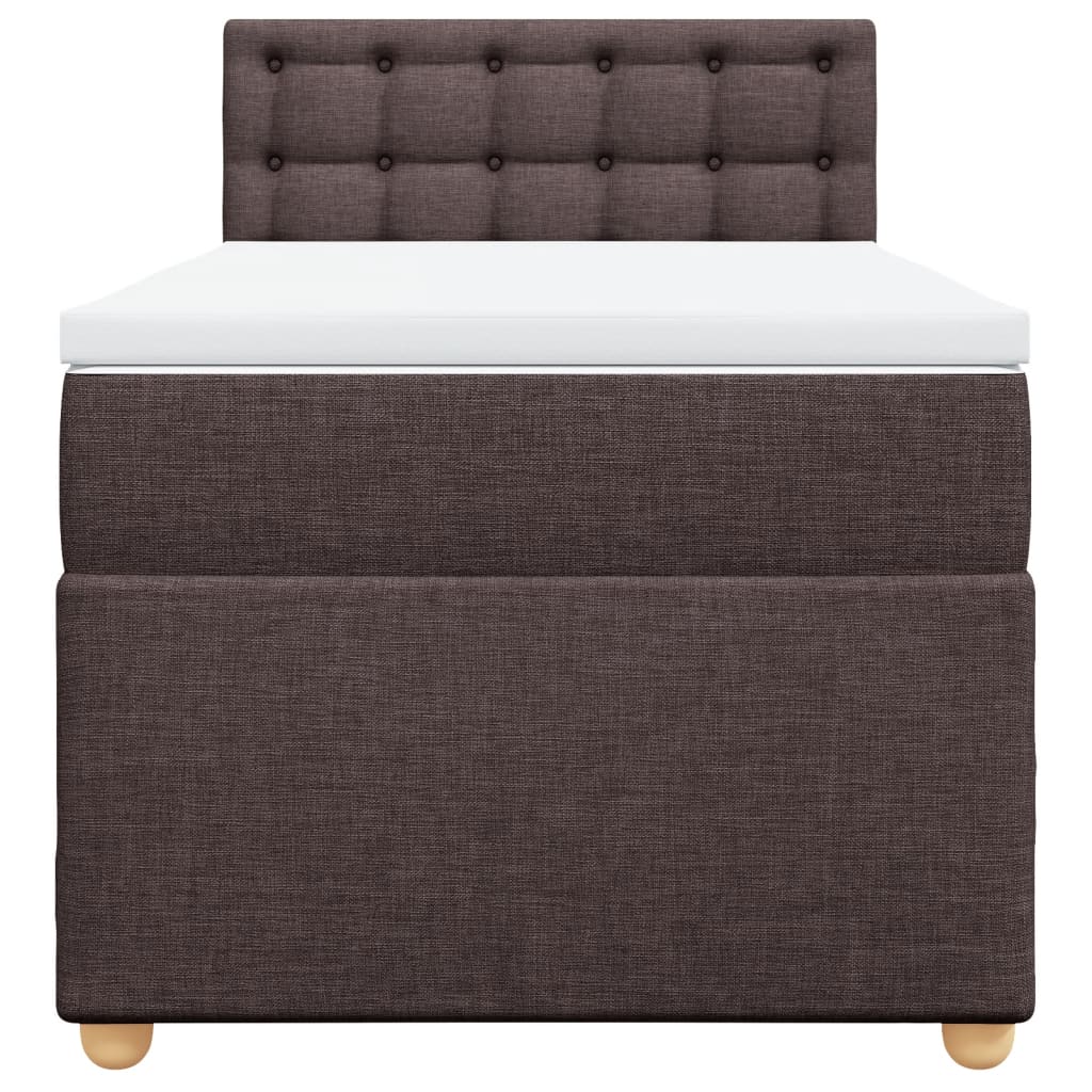 Sommier à lattes de lit avec matelas Marron foncé 80x200 cm - XIOS