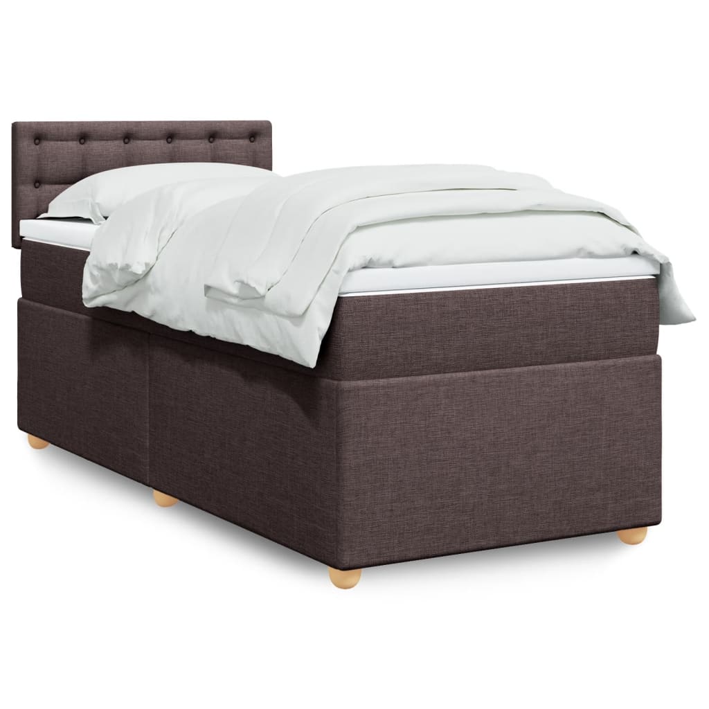 Sommier à lattes de lit avec matelas Marron foncé 80x200 cm - XIOS