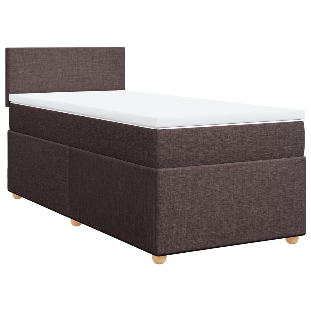 Sommier à lattes de lit avec matelas Marron foncé 90x190 cm - XIOS