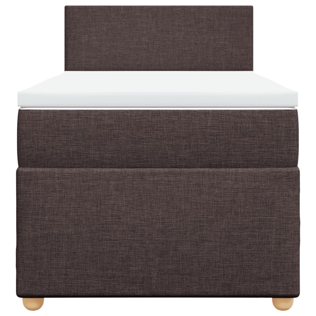 Sommier à lattes de lit avec matelas Marron foncé 90x190 cm - XIOS