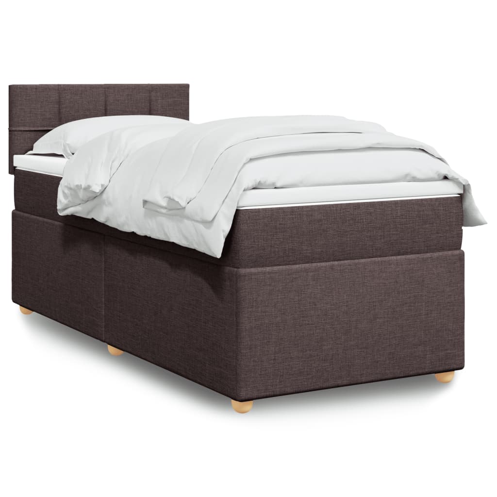 Sommier à lattes de lit avec matelas Marron foncé 90x200 cm - XIOS