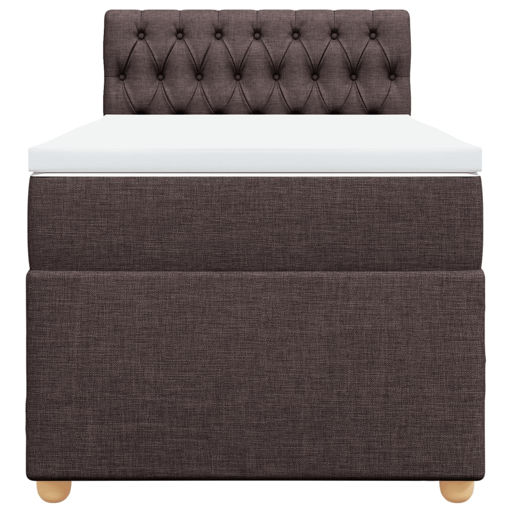 Sommier à lattes de lit avec matelas Marron foncé 90x200 cm - XIOS
