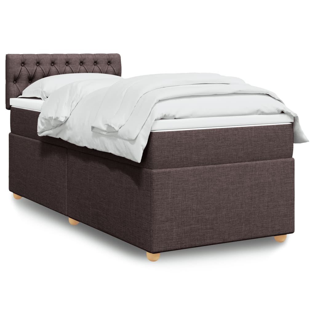 Sommier à lattes de lit avec matelas Marron foncé 90x200 cm - XIOS