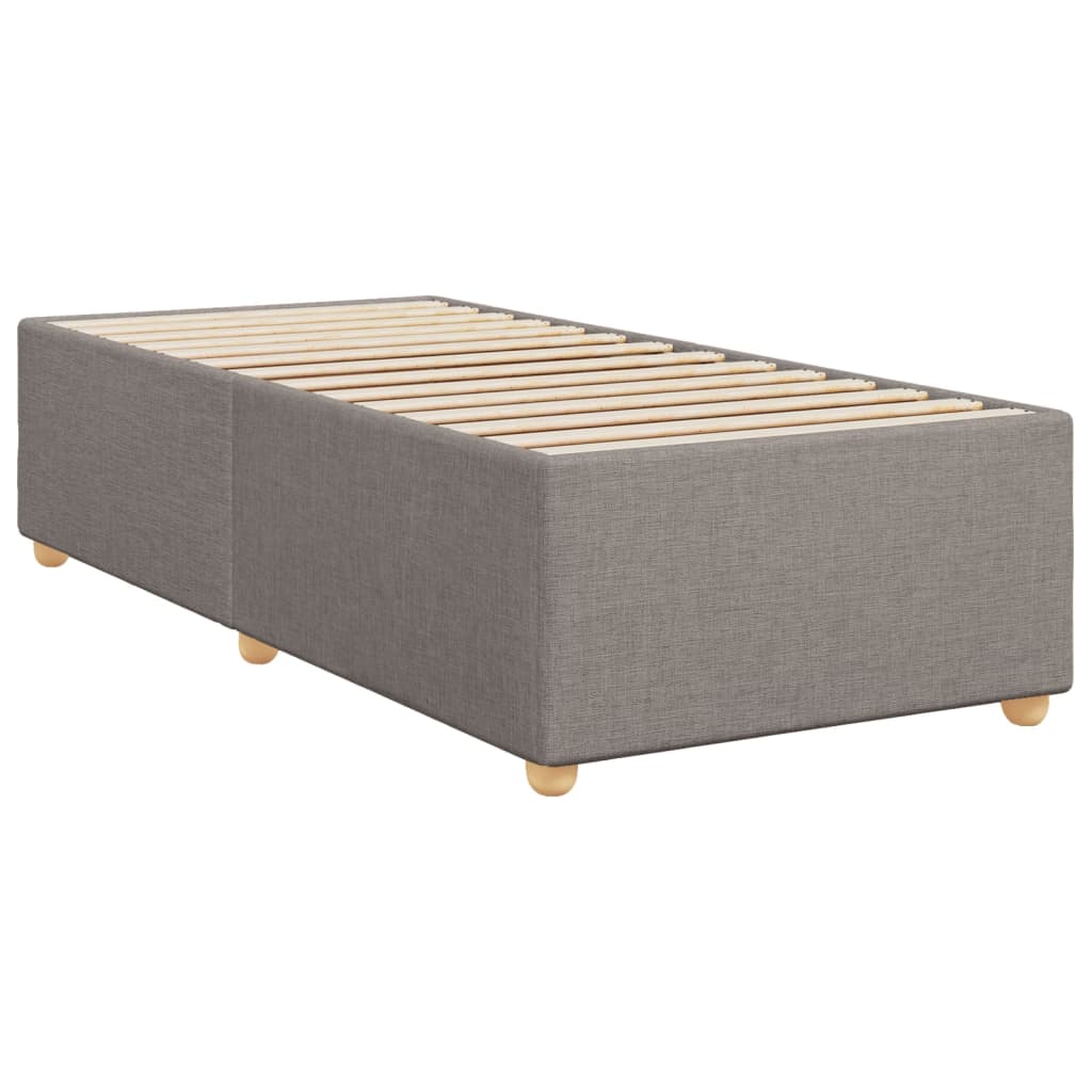 Sommier à lattes de lit avec matelas Taupe 90x200 cm Tissu - XIOS