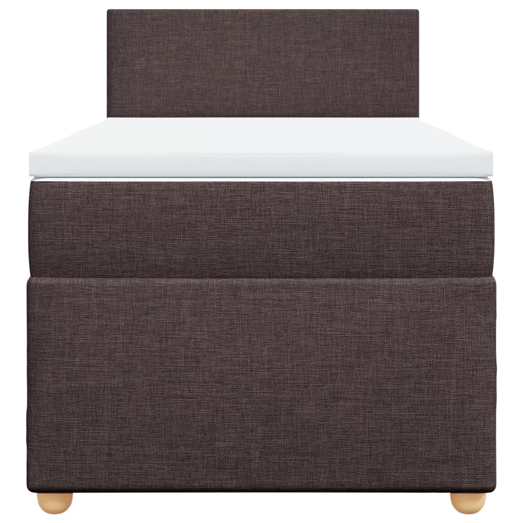 Sommier à lattes de lit avec matelas Marron foncé 100x200 cm - XIOS