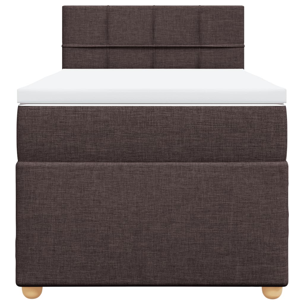 Sommier à lattes de lit avec matelas Marron foncé 100x200 cm - XIOS