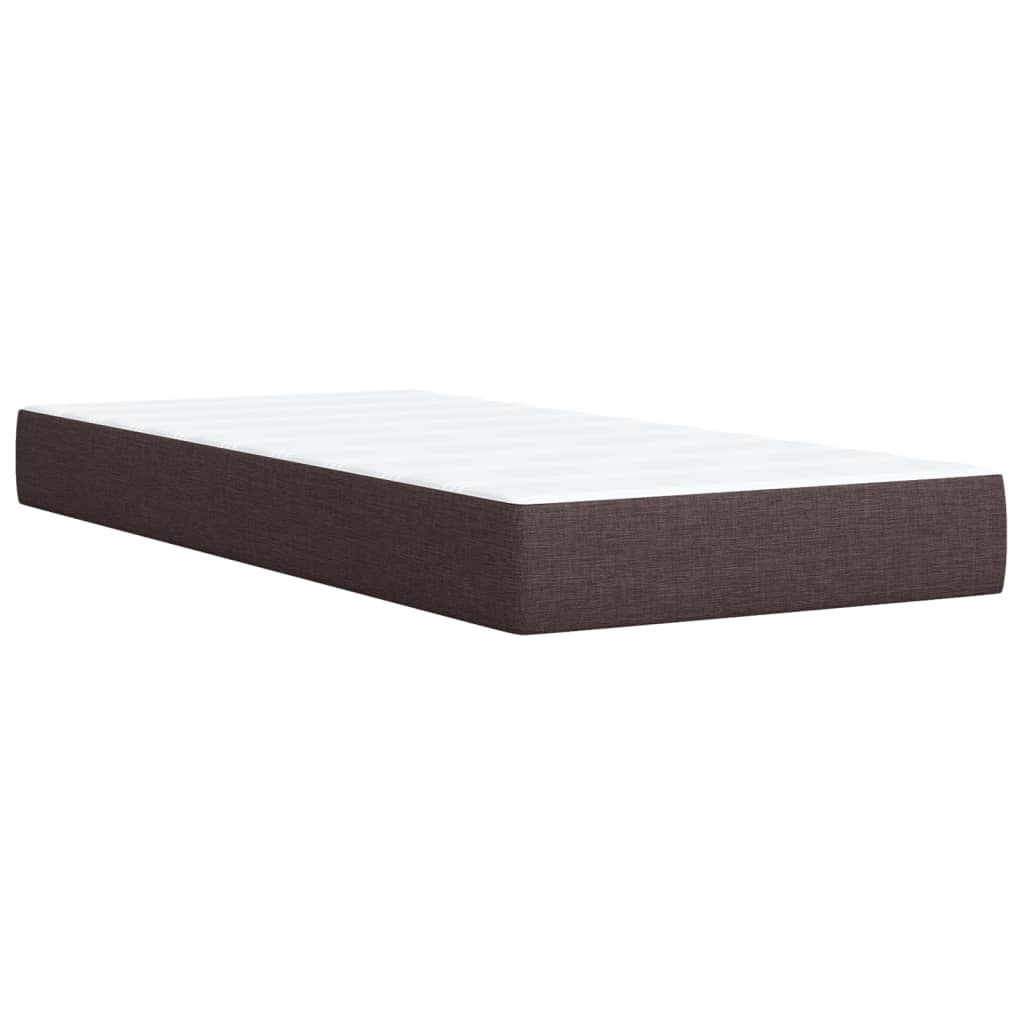 Sommier à lattes de lit avec matelas Marron foncé 100x200 cm - XIOS