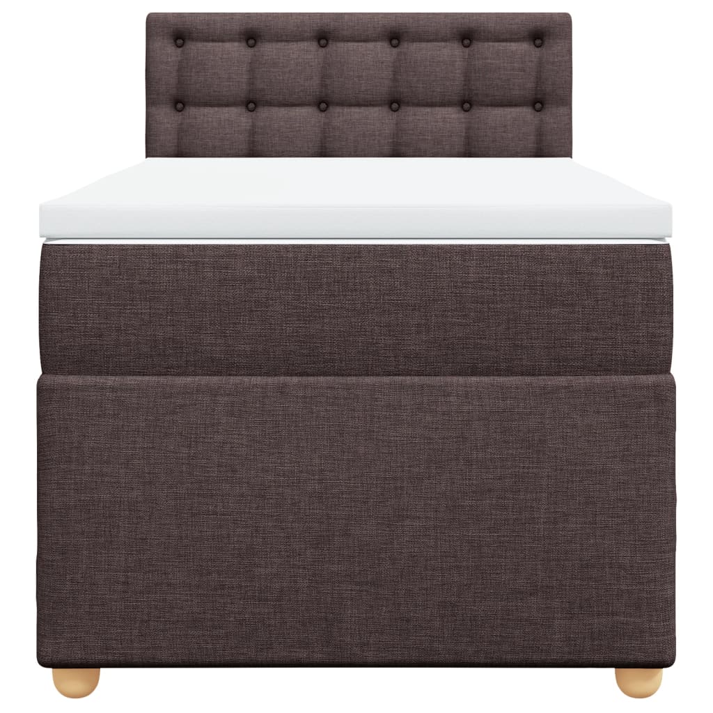 Sommier à lattes de lit avec matelas Marron foncé 100x200 cm - XIOS