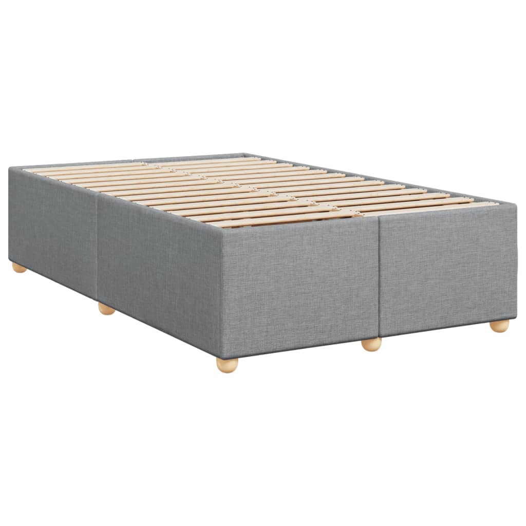Sommier à lattes de lit avec matelas Gris clair 120x200cm Tissu - XIOS