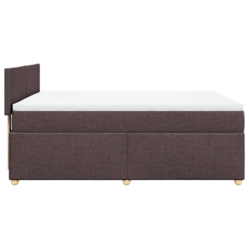 Sommier à lattes de lit avec matelas Marron foncé 140x190 cm - XIOS