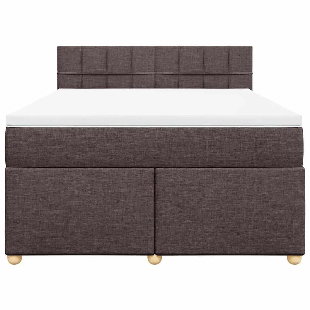 Sommier à lattes de lit avec matelas Marron foncé 140x190 cm - XIOS