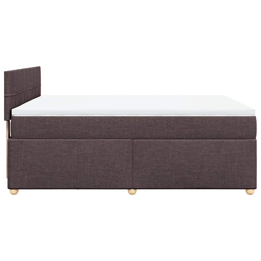 Sommier à lattes de lit avec matelas Marron foncé 140x190 cm - XIOS