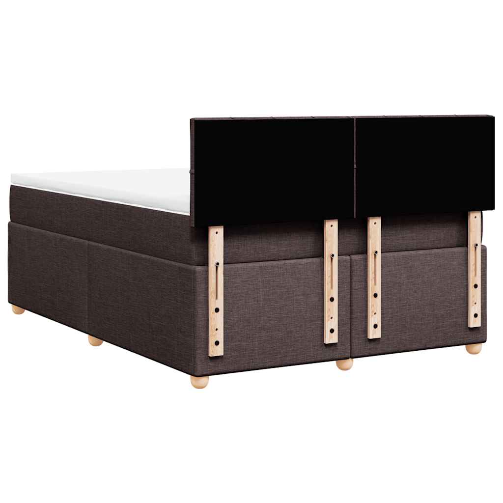 Sommier à lattes de lit avec matelas Marron foncé 140x190 cm - XIOS